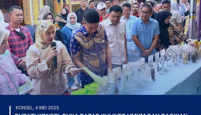 Sentuhan Sang Bupati: Bazar Kuliner UMKM dan Hadiah Senyum untuk Warga Konsel