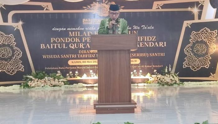 Pemerintah Sultra Dukung Pendidikan Qur’ani di Milad ke-16 Ponpes Baitul Qur’an Al Askar