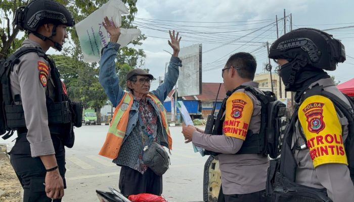 Petugas Parkir Liar di Indomaret Lawata Diamankan Satgas Ops Pekat Anoa 2025